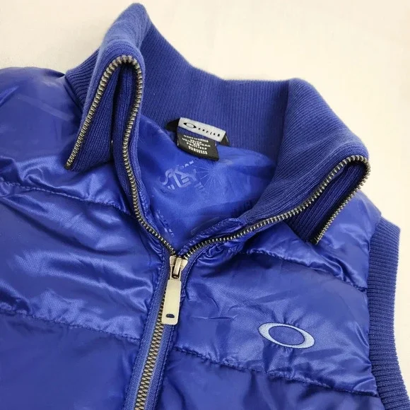 Oakley Collard Blue Puffer Vest - Picture 2 of 7